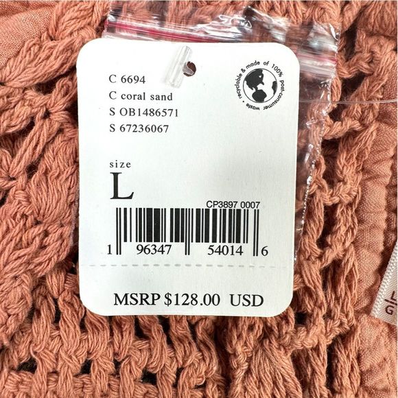 Free People Megan Crochet Top - Size Large - Picture 7 of 7